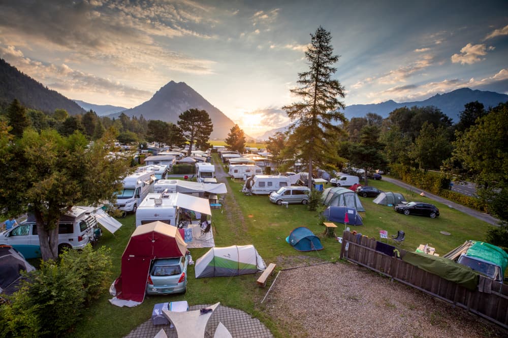 Camping Berner Oberland | (c) Camping Alpenblick | Unterseen | Foto: David Birri 